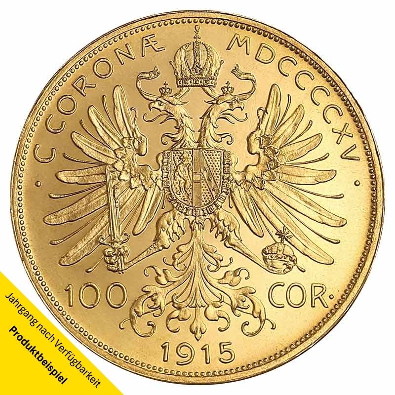 10 Kronen Goldmünze - Franz Joseph I - Austria - Österreich - Rückseite  | Beispielbild