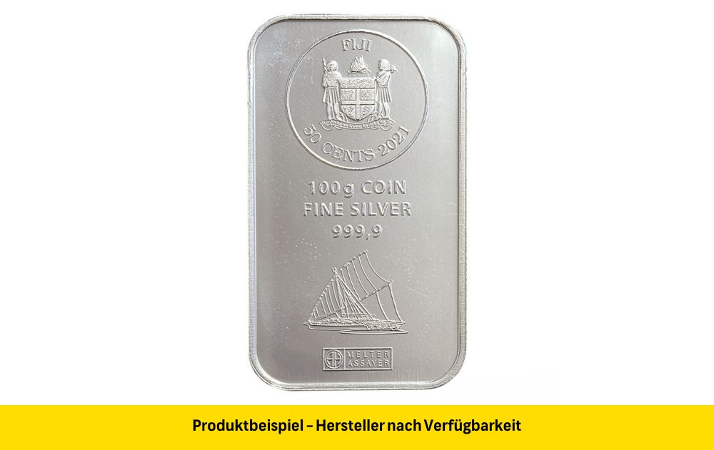 Münzbarren Silber 100g