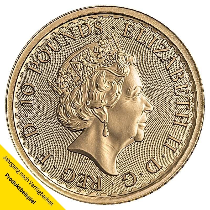 Goldmünze - Britannia 1/10 Unze - Großbritannien