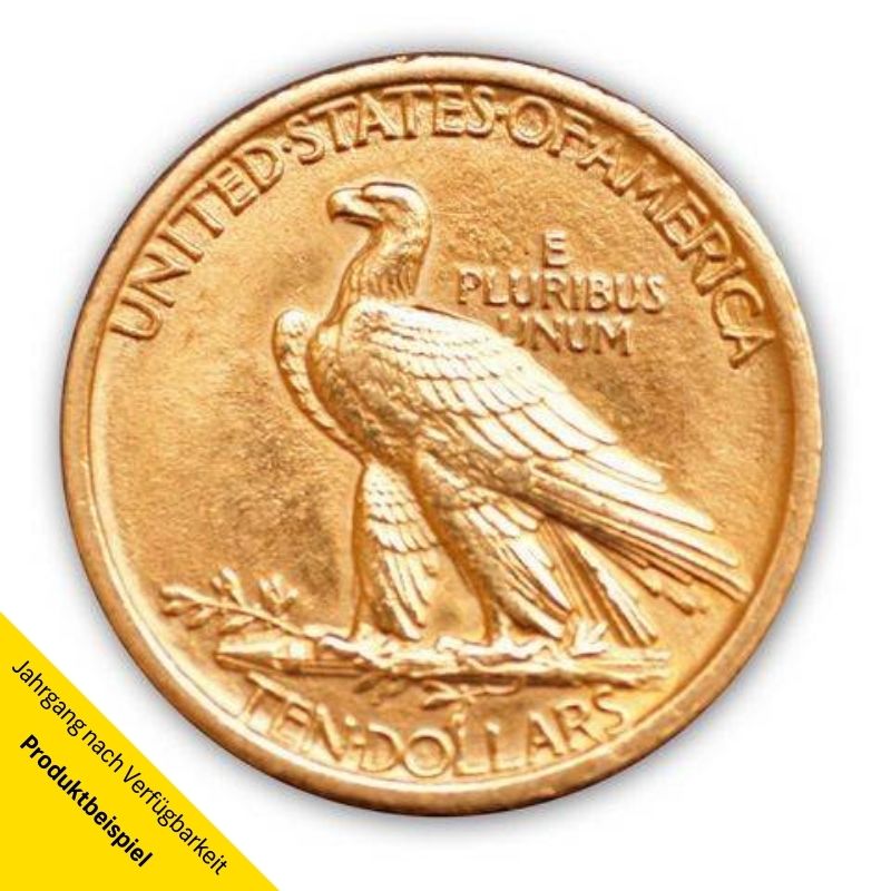 Goldmünze - 10$ Indianer - Vereinigte Staaten von Amerika - Rückseite | Beispielbild