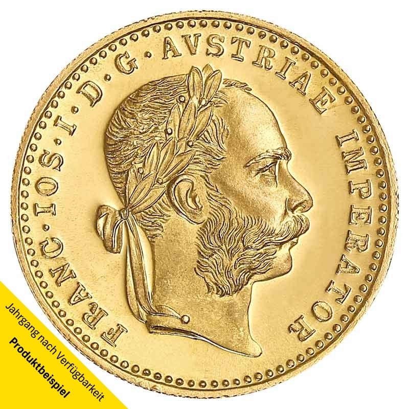 1 Dukat Goldmünze - Franz Joseph I - Österreich - Vorderseite | Beispielbild