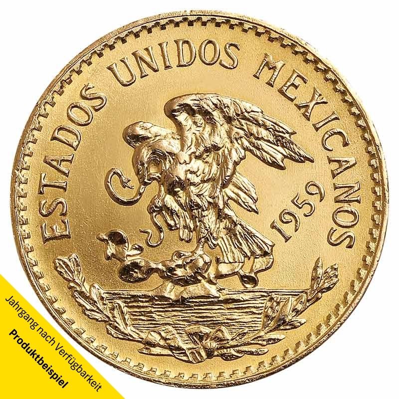 20 Pesos Goldmünze - Aztekenkalender - Mexiko - Rückseite | Beispielbild