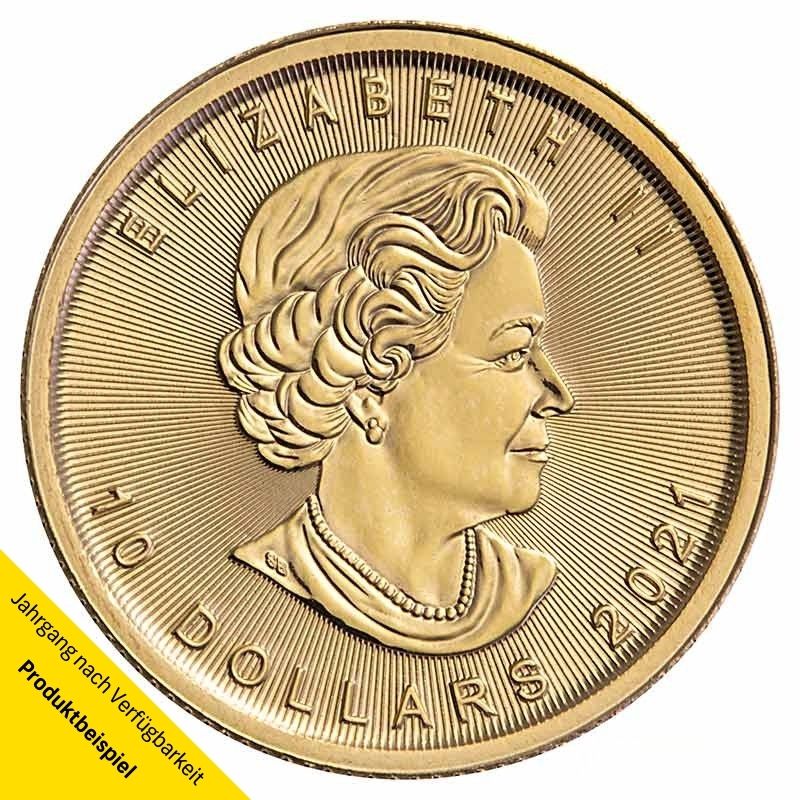 Goldmünze Maple Leaf Kanada 1/4 Unze | Beispiel