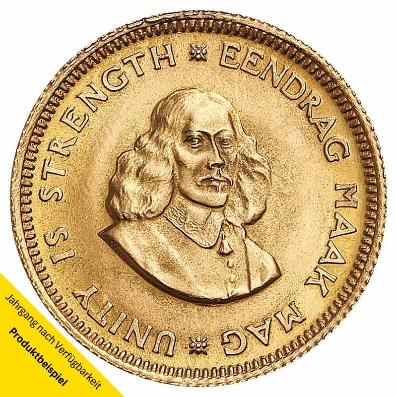 1 Rand Goldmünze - Südafrika - Vorderseite | Beispielbild
