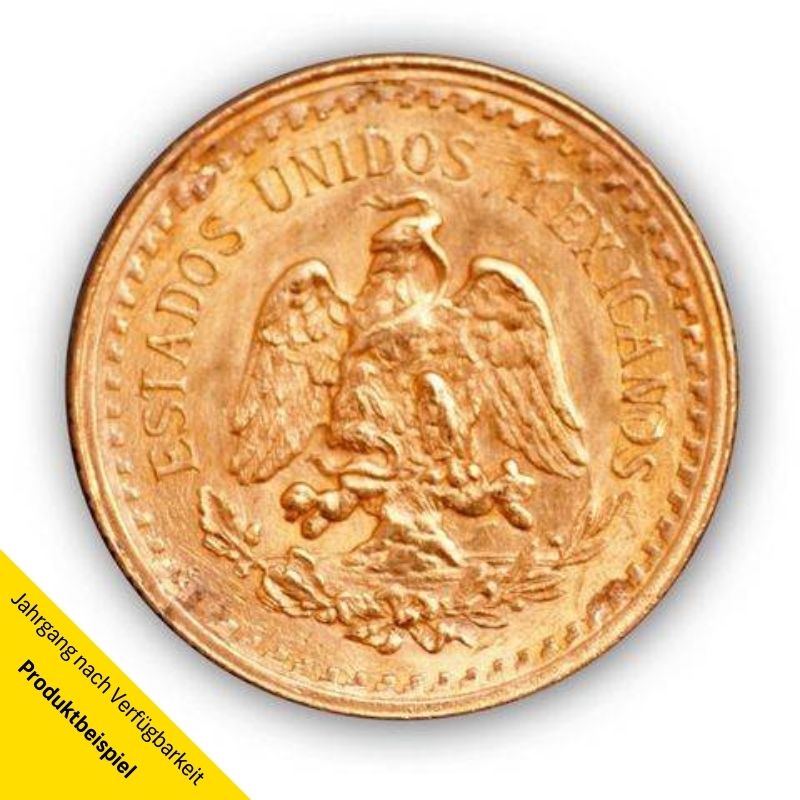 Goldmünze - 2,5 Pesos - Mexiko - Rückseite | Beispielbild
