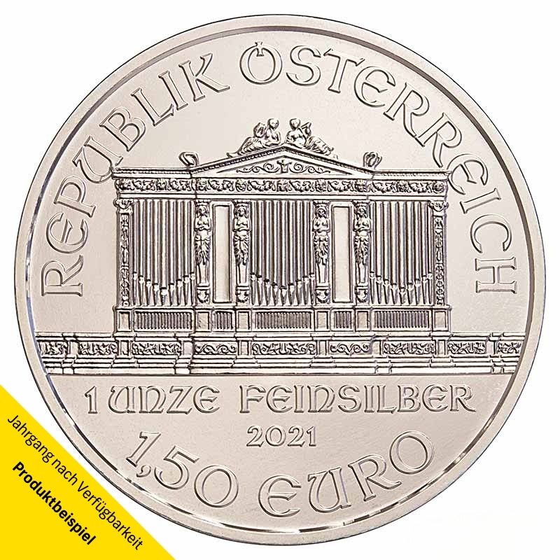 1 Unze Philharmoniker Silbermünze - Österreich - Rückseite