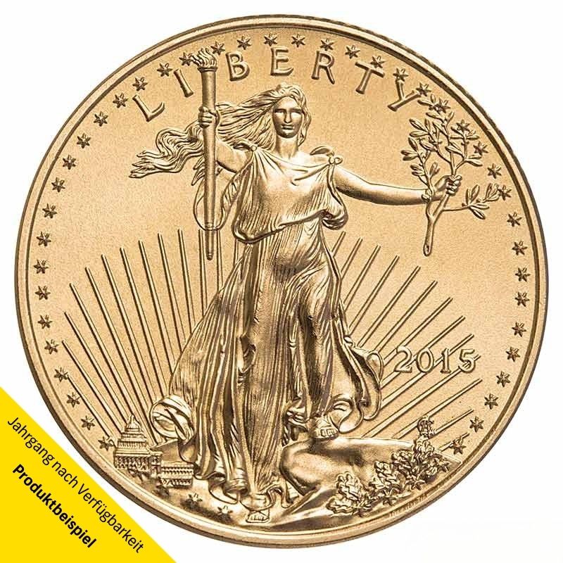 Goldmünze - American Eagle - 1/4 Unze - Vereinigte Staaten von Amerika - Vorderseite