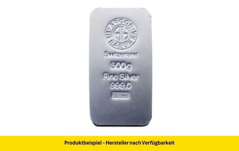 Silberbarren 500 Gramm